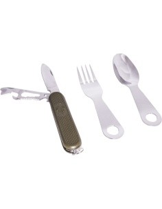 EATING UTENSIL WITH POCKET KNIFE