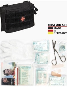 BLACK SMALL 25-PIECE FIRST AID SET LEINA