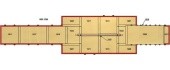 Nusileidimo čiužinių komplektas varžybų gimnastikos rąstui – 52 m²