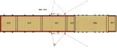 SET OF LANDING MATS FOR COMPETITION ASYMMETRIC BARS - 28 m²