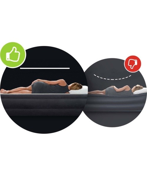 Inflatable sleeping mattress 203x152 cm two-person bed INTEX 64143