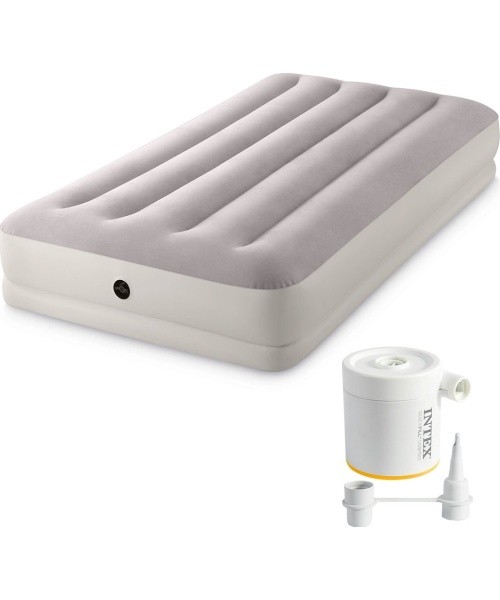 Inflatable mattress for sleeping 191x99x30 cm single person with USB pump INTEX 64177