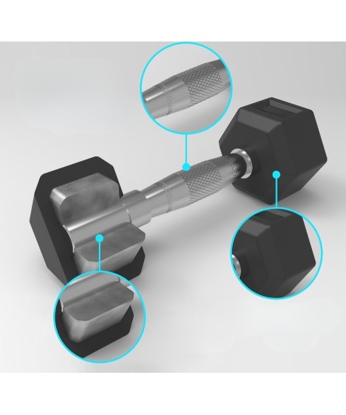 Hex Dumbbell inSPORTline Hexclusive 25 kg
