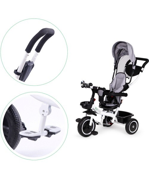 Triratukas su pasukama sėdyne Ecotoys