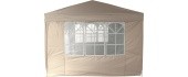 Párty stan nůžkový 3x3 m s bočnicemi PALACE béžový WATERPROOF