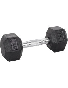 Šešiakampis hantelis inSPORTline Hexsteel 2 kg