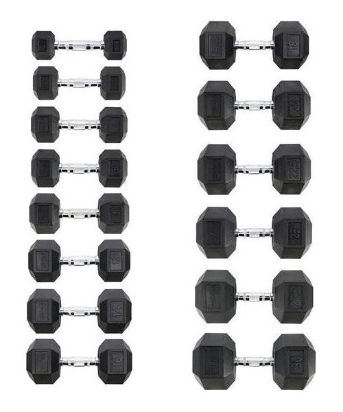 HEX PRO DUMBBELL HMS - 18 kg