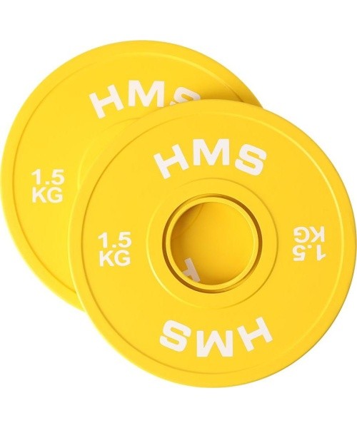 Olimpinis bumper svorio diskas CBRS05 HMS - 2x1.5kg