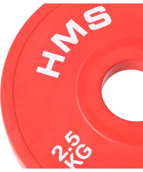 Olimpinis bumper svorio diskas CBRS05 HMS - 2 x 2,5 kg