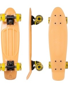 Glow-In-The-Dark Penny Board w/ Light-Up Wheels WORKER Solosy C1 22”