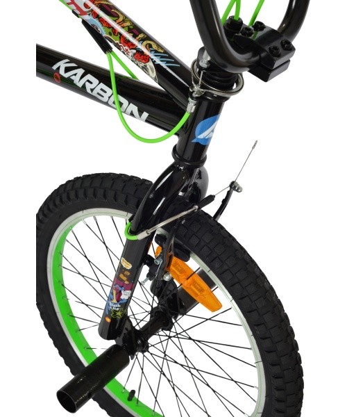 Dviratis Karbon BMX 20 black-green