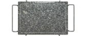 Grilovací deska žulová GRANIT L s drážkou a držákem 30x20x1,65cm