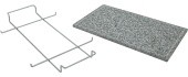Granito kepimo plokštė GRANIT XL su grioveliu ir laikikliu 50x30x1,65 cm