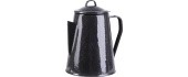 BLACK COFFE POT ENAMELLED W.PERCOLATOR (8 CUPS)