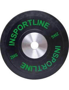 Guminis svorio diskas inSPORTline Bumper Plate 25 kg