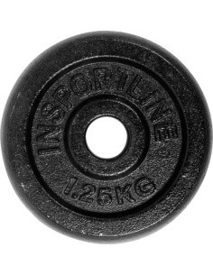 Plieninis svorio diskas inSPORTline Blacksteel 1,25 kg