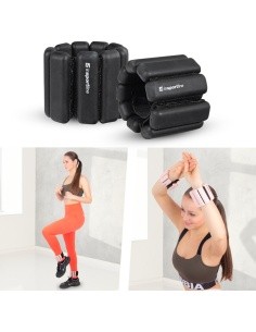 Adjustable Wrist/Ankle Weights inSPORTline Brace - Black
