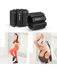 Ankle & Wrist Weights inSPORTline Brace 2 x 1 kg - Beige 