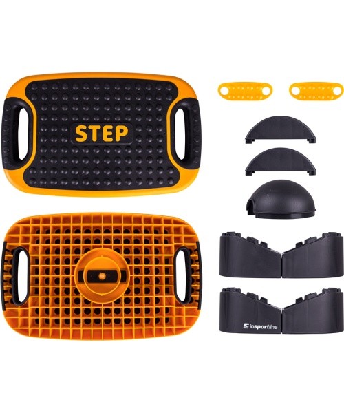 Multifunctional Aerobic Step Platform inSPORTline Multifun - Black and Orange