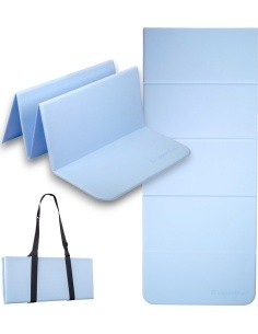 Foldable Exercise Mat inSPORTline Lantemi 145 x 61 x 1 cm - Bright Blue