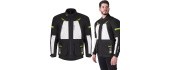 Motorcycle Jacket W-TEC Warao - Black-Fluo