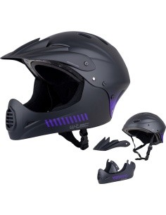 Nusileidimo šalmas W-TEC Campanero Noir Violet