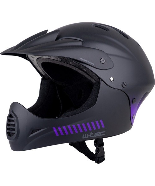 Nusileidimo šalmas W-TEC Campanero Noir Violet