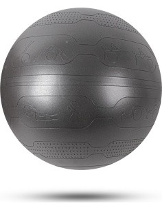 Gimnastikos kamuolys inSPORTline Stretch Ball 55 cm - Juoda