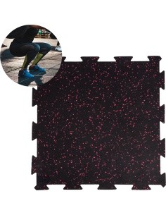 Heavy Duty Floor Mat inSPORTline Puzeko 50 x 50 x 1 cm - Black/Red