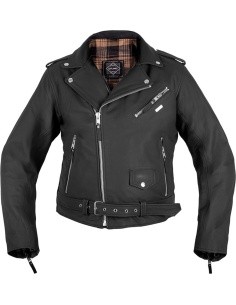 Men’s Leather Jacket W-TEC Brineo - Matte Black