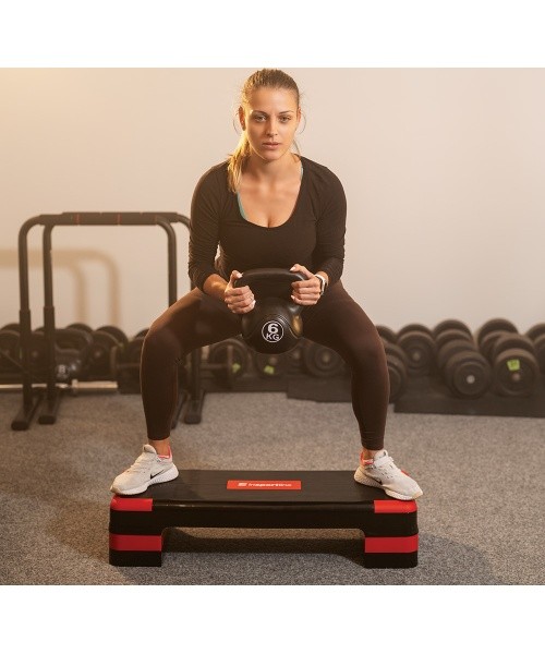 Aerobikos platforma inSPORTline AS250 - Juoda/raudona