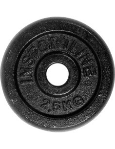 Plieninis svorio diskas inSPORTline Blacksteel 2,5 kg