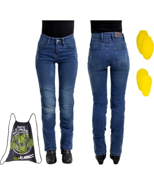 Women’s Moto Jeans W-TEC Panimali - Dark blue