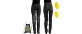 Women’s Moto Jeans W-TEC Panimali - Black