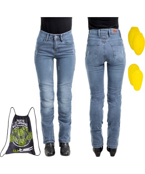Women’s Moto Jeans W-TEC Panimali - Blue