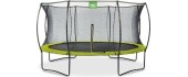 EXIT Silhouette trampoline ø427cm - green Outdoor Round Coil spring Above ground trampoline
