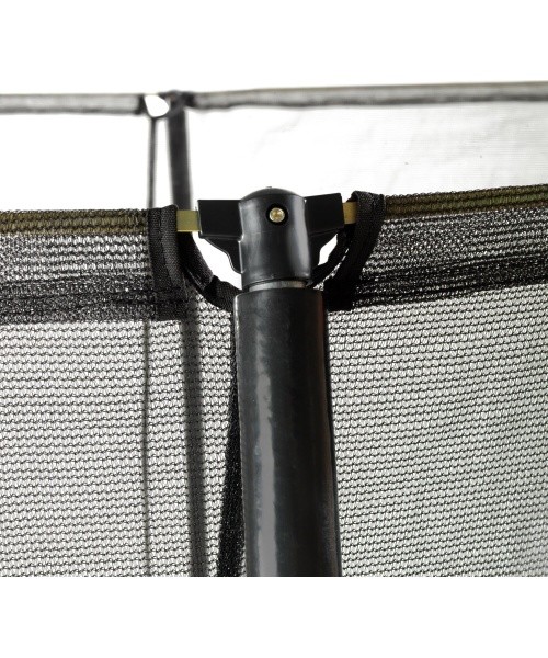 EXIT Silhouette trampoline ø427cm - green Outdoor Round Coil spring Above ground trampoline