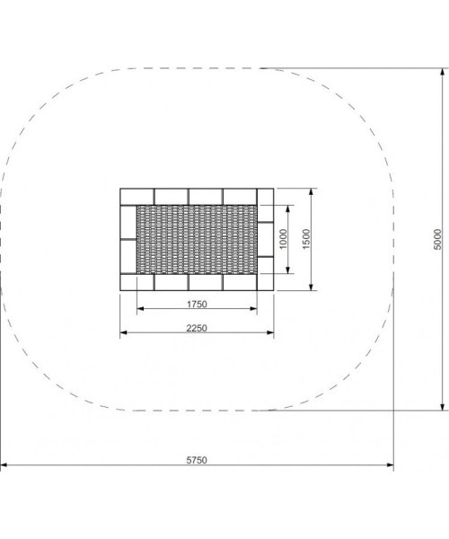 Trampoline Inter-Play Orta 150 x 225