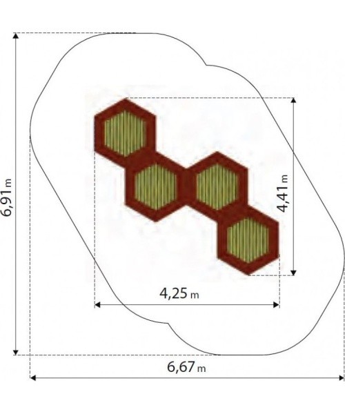 Trampoline Inter-Play Hexo 4A