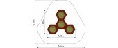 Trampoline Inter-Play Hexo 4B