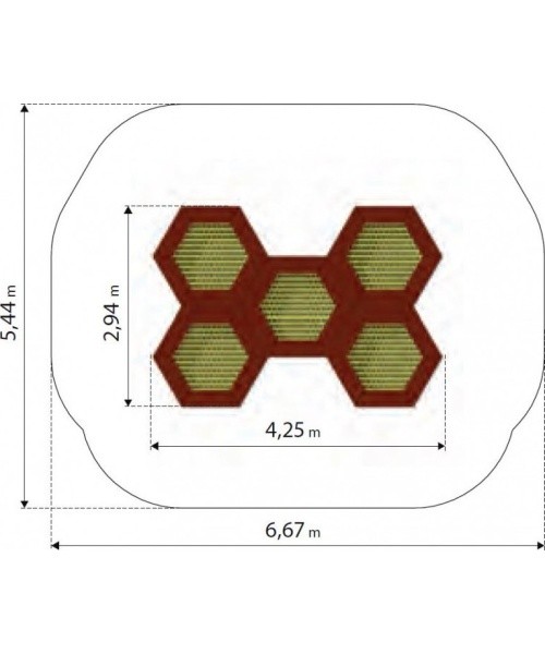 Trampoline Inter-Play Hexo 5A