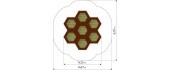 Trampoline Inter-Play Hexo 7A