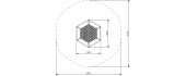 Trampoline Inter-Play Hexo 1 WP