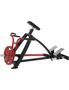 Standing Pull Down/Rowing Machine Steelflex Plateload Line PLSR - Black/Red