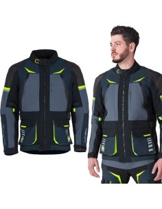 Motorcycle Jacket W-TEC Modock - Black/Blue