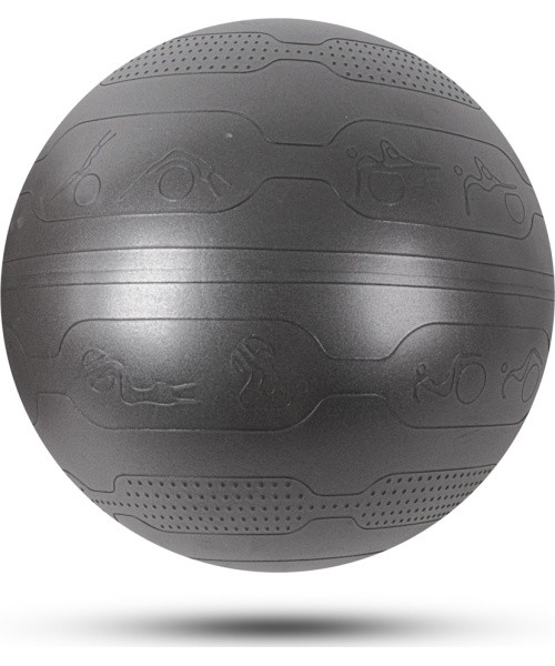Gimnastikos kamuolys inSPORTline Stretch Ball 65 cm - Juoda