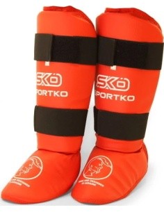 Shin Instep Guards SportKO 331 - Red