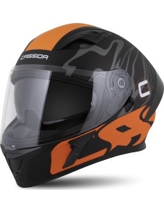 Motorcycle Helmet Cassida Orbit Multivers Matte Black/Orange/Gray/White
