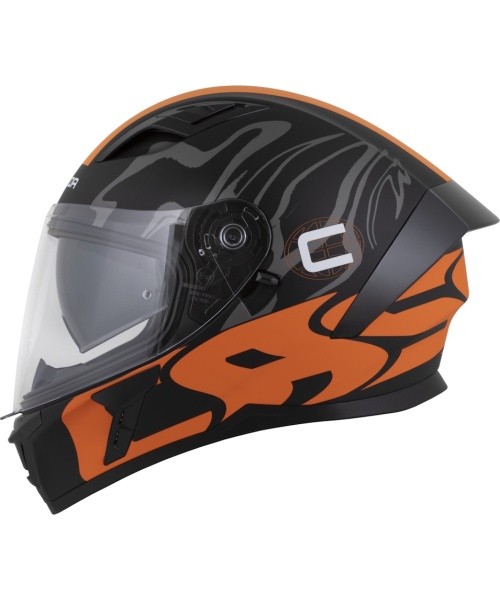 Motorcycle Helmet Cassida Orbit Multivers Matte Black/Orange/Gray/White