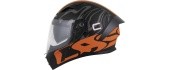 Motorcycle Helmet Cassida Orbit Multivers Matte Black/Orange/Gray/White